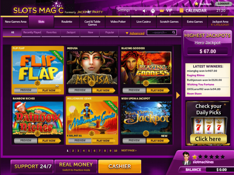 magik slots 60 free spins