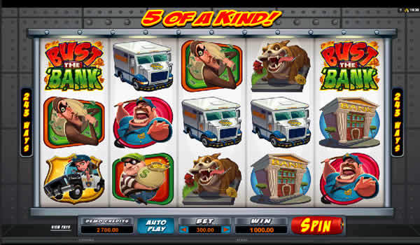 Bust the Bank Microgaming Slot