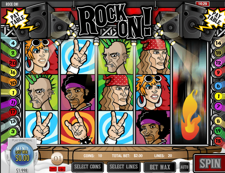 Rock On! Slot Machine