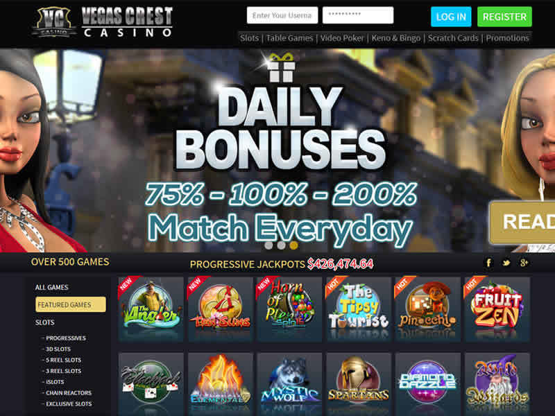 vegas crest online casinos no deposit odes