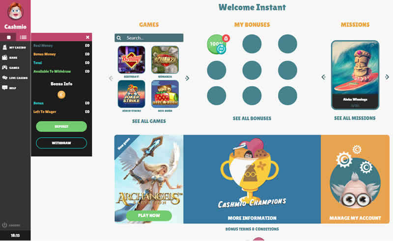 Cashmio Casino Gamification