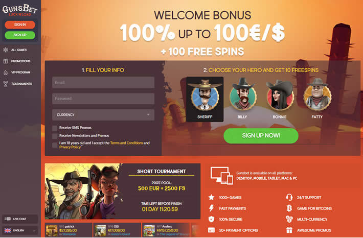 3 Online Casinos that Rock - Australia - Gunsbet Casino