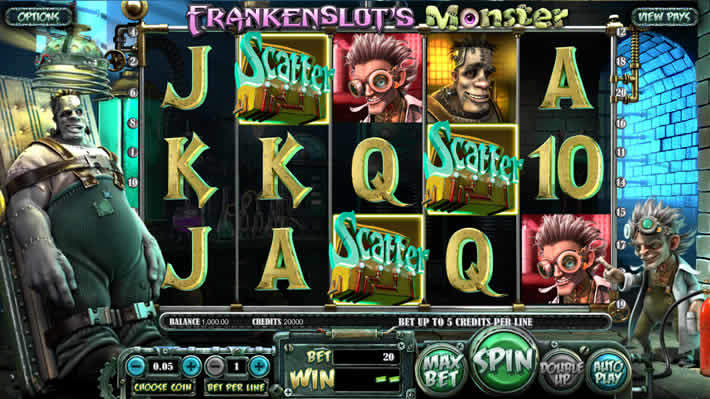 Online Slots for Real Money Betsoft: Frankenslots Monster