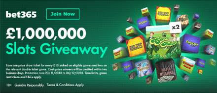 Bet365 Slots Giveaway 2018