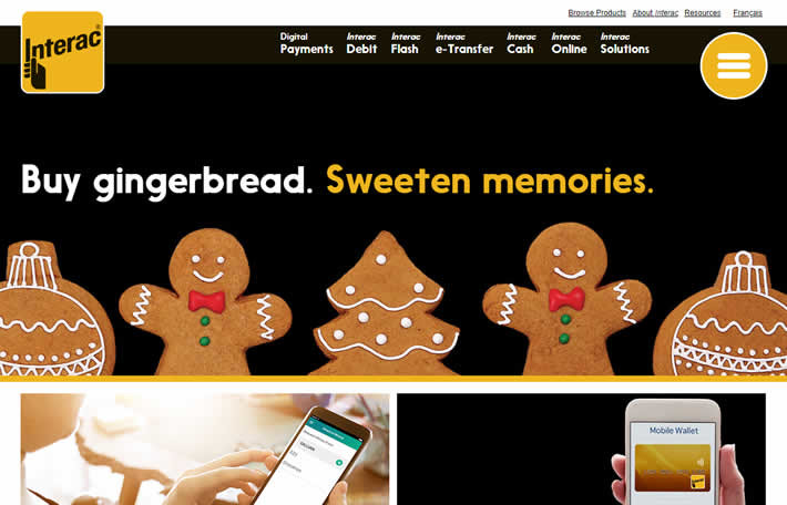 Interac Homepage