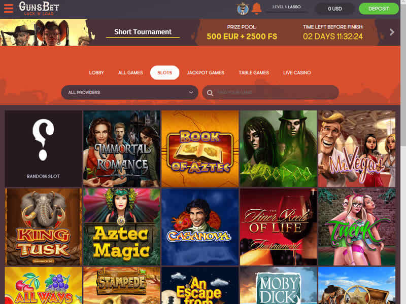 Gunsbet casino slot games
