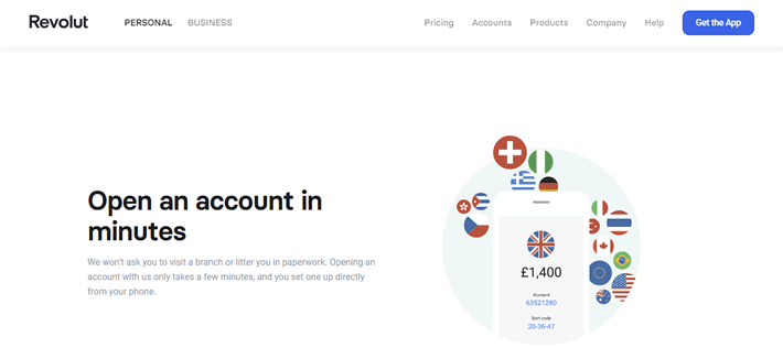 Open an account with Revolut and pay with prepaid cards