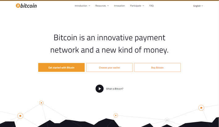 Bitcoin homepage