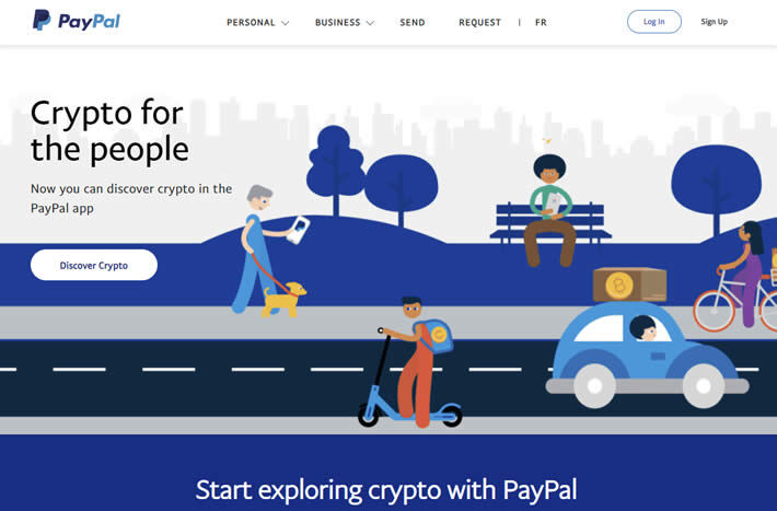 Paypal now accepts cryptocurrencies initially featuring Bitcoin, Ethereum, Bitcoin Cash and Litecoin.