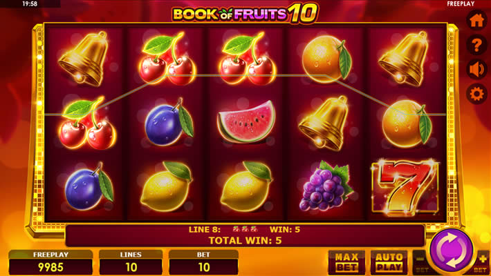 Book of Fruits 10 slot by Amatic