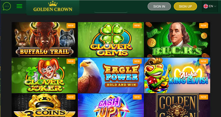 golden crown slots library