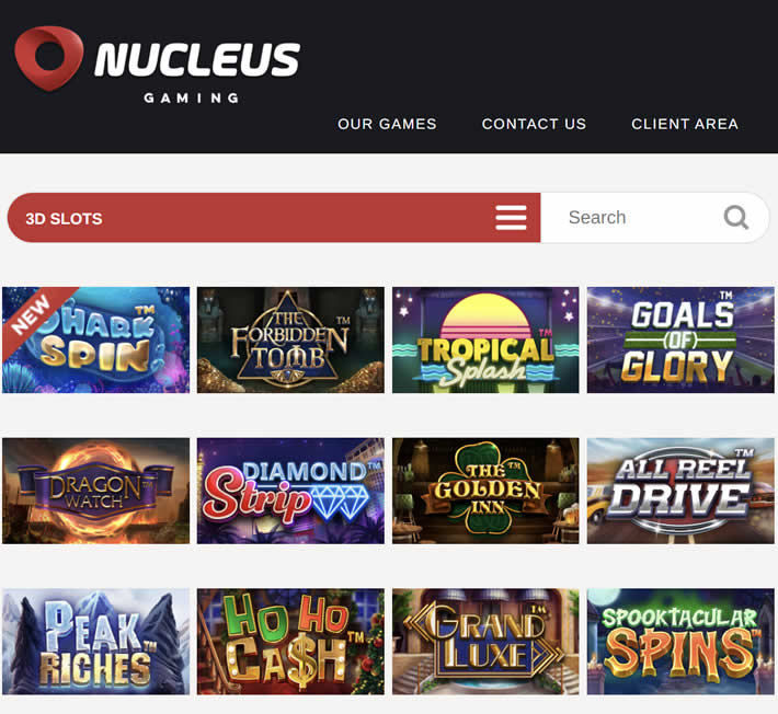 Nucleus Gaming 3D Slots.