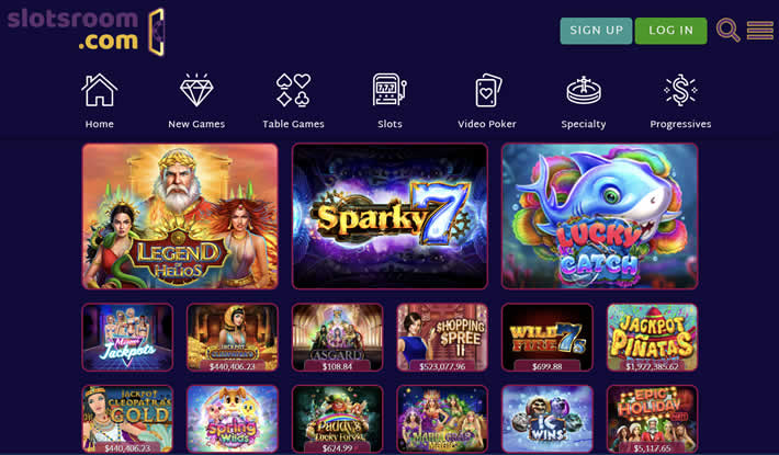 SlotsRoom casino game lobby