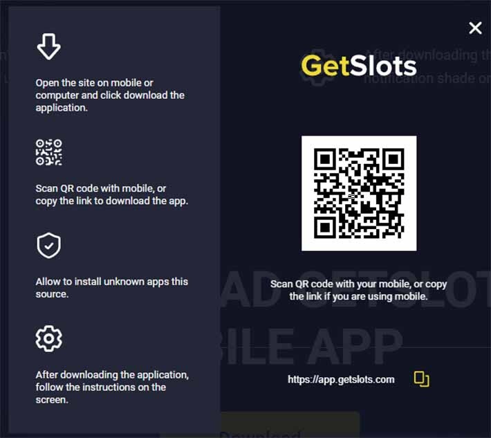 getslots app how to download