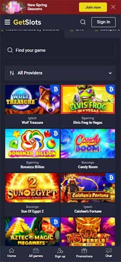 Getslots casino mobile preview 2022