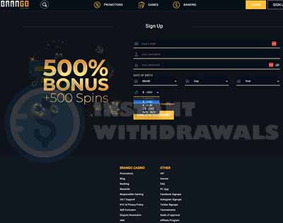 brango casino 50 free spins