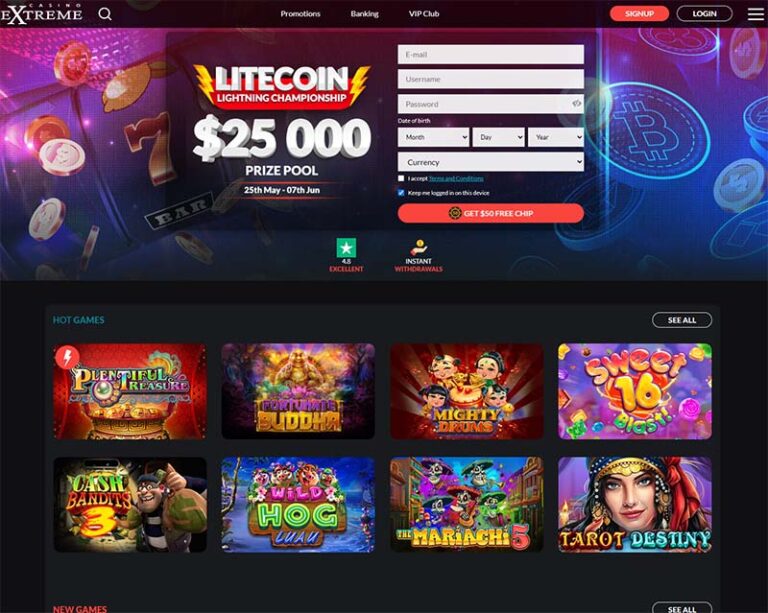 Casino Extreme Review [2024] – 15 mins Cashout + $100FREE