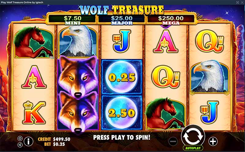 IGTech: Wolf Treasure Pokies